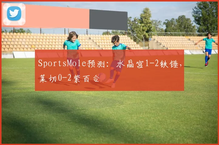 SportsMole预测：水晶宫1-2铁锤，莱切0-2紫百合